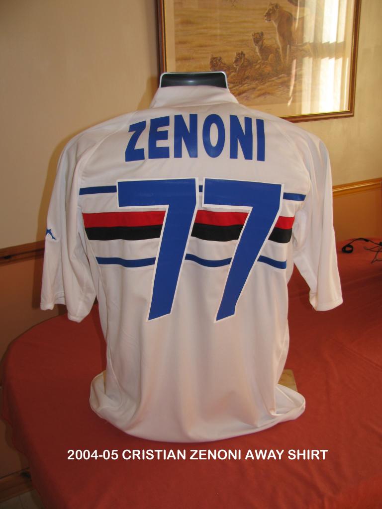 maillot équipe de uc sampdoria exterieur 2004-2005 rétro