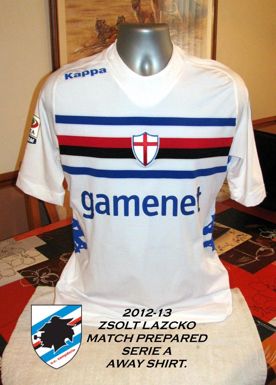 maillot équipe de uc sampdoria exterieur 2012-2013 rétro