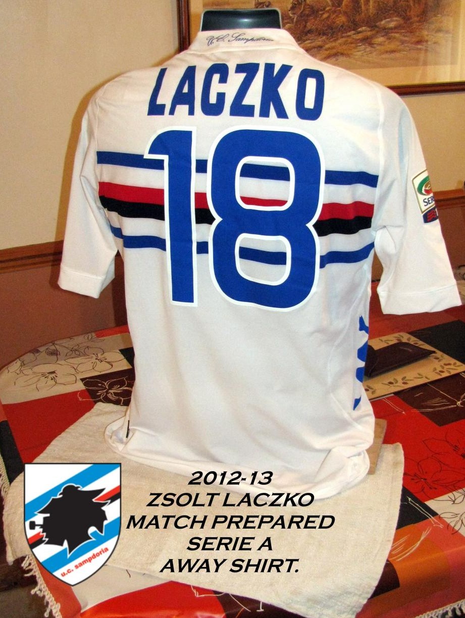 maillot équipe de uc sampdoria exterieur 2012-2013 rétro