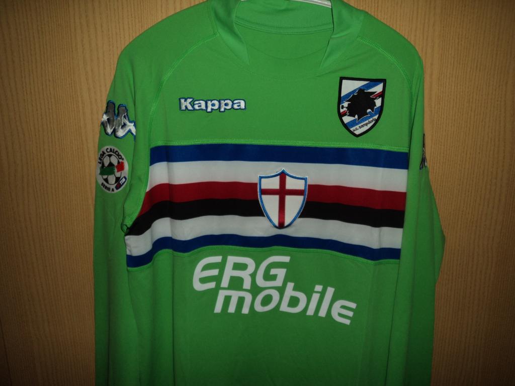 maillot équipe de uc sampdoria gardien 2009-2010 rétro