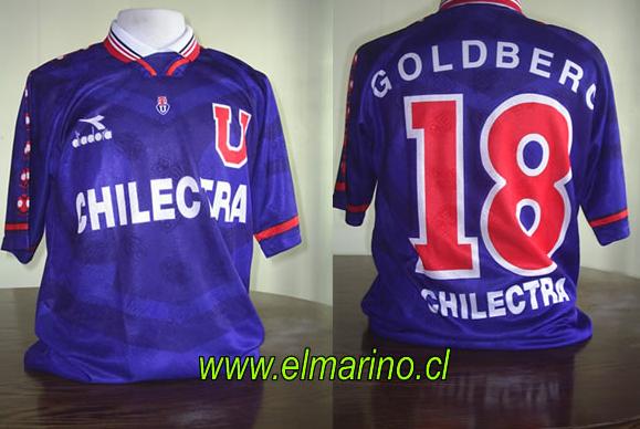 maillot équipe de universidad de chile domicile 1995 rétro