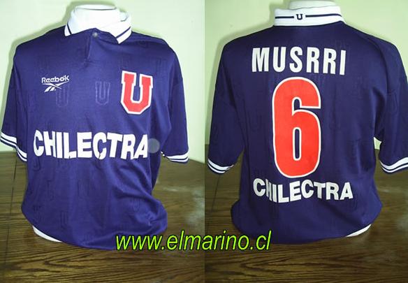 maillot équipe de universidad de chile domicile 1997 rétro