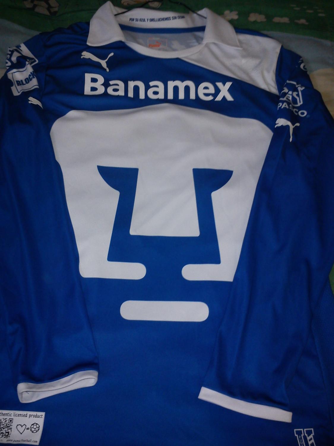 maillot équipe de universidad nacional gardien 2012-2013 rétro