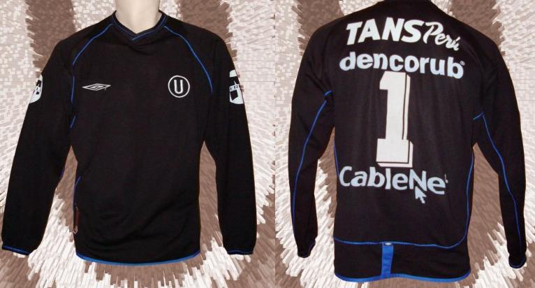 maillot équipe de universitario gardien 2002-2003 rétro