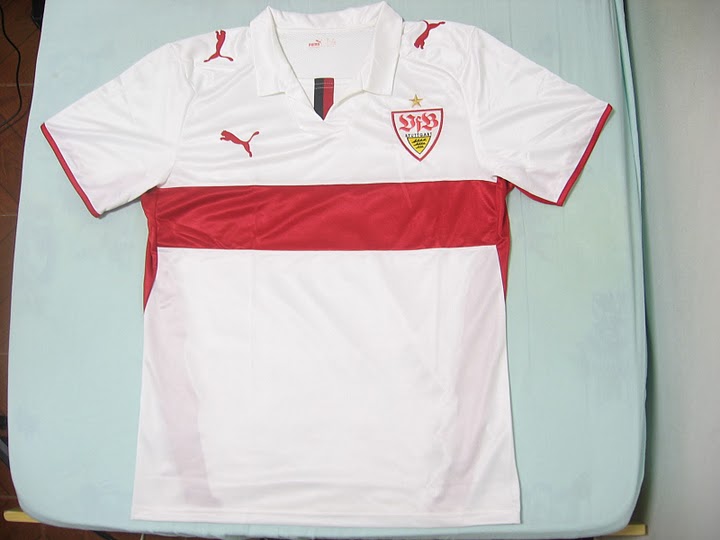 maillot équipe de vfb stuttgart domicile 2008-2009 rétro