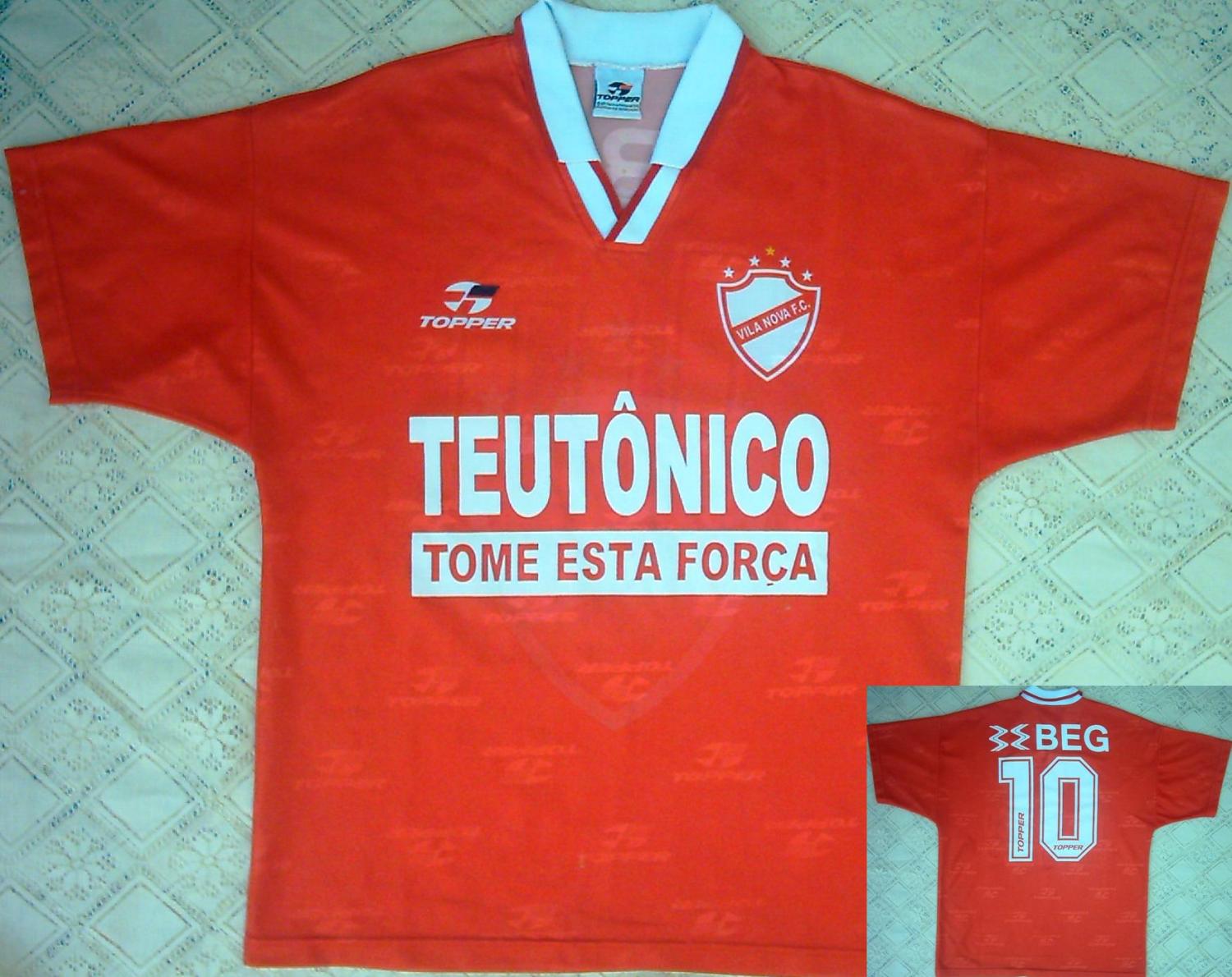 maillot équipe de vila nova domicile 1998-1999 rétro