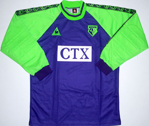 maillot équipe de watford fc gardien 1998-1999 rétro