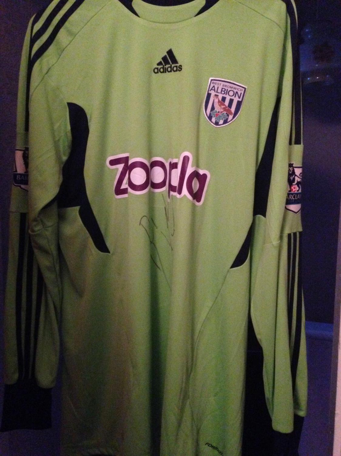 maillot équipe de west brom gardien 2012-2013 rétro