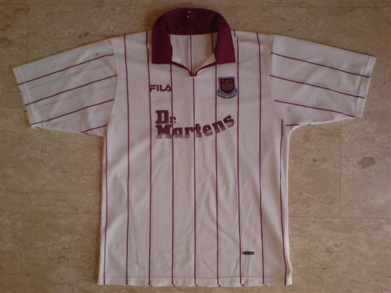 maillot équipe de west ham united exterieur 2002-2003 pas cher