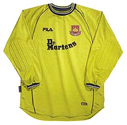 maillot équipe de west ham united gardien 1999-2001 pas cher