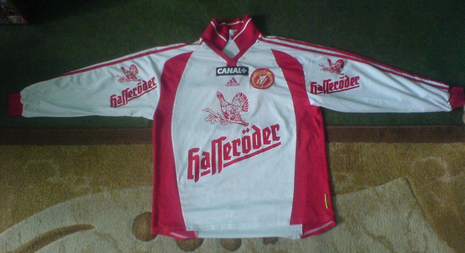 maillot équipe de widzew Łódź exterieur 2001 rétro