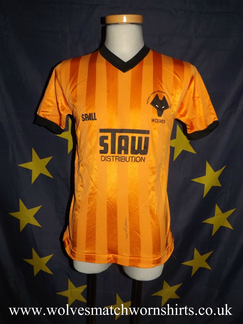 maillot équipe de wolverhampton wanderers particulier 1986-1988 pas cher