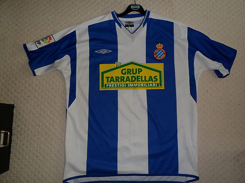 maillot espanyol barcelone domicile 2004-2006 pas cher