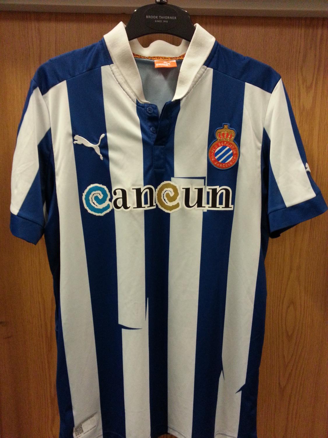 maillot espanyol barcelone domicile 2012-2013 rétro