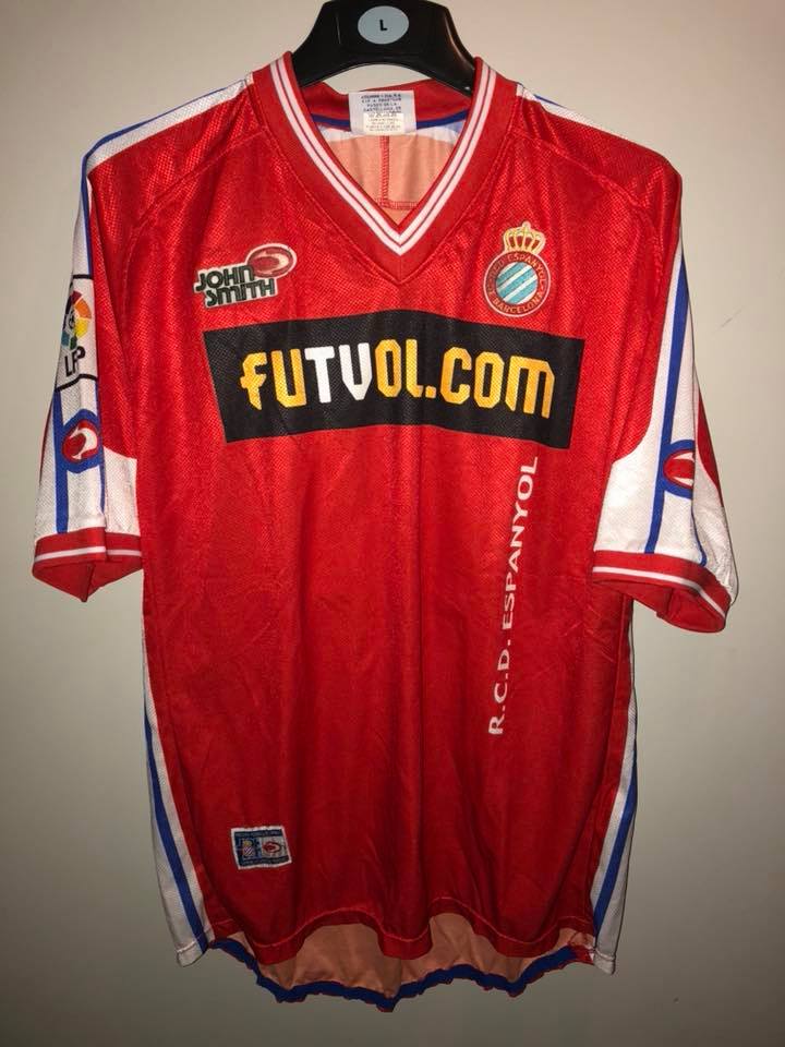 maillot espanyol barcelone exterieur 2000-2001 rétro