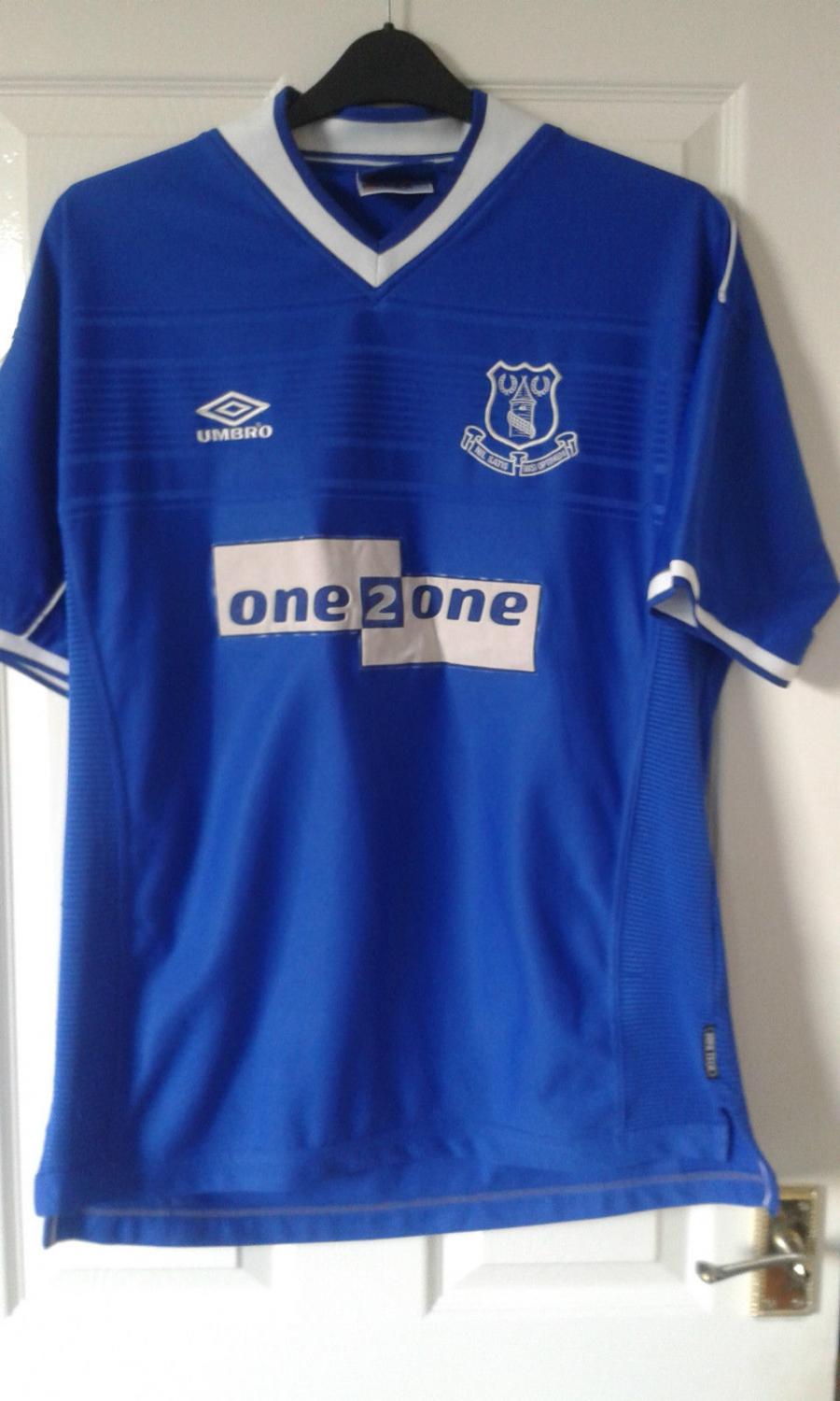 maillot everton fc domicile 1999-2000 rétro