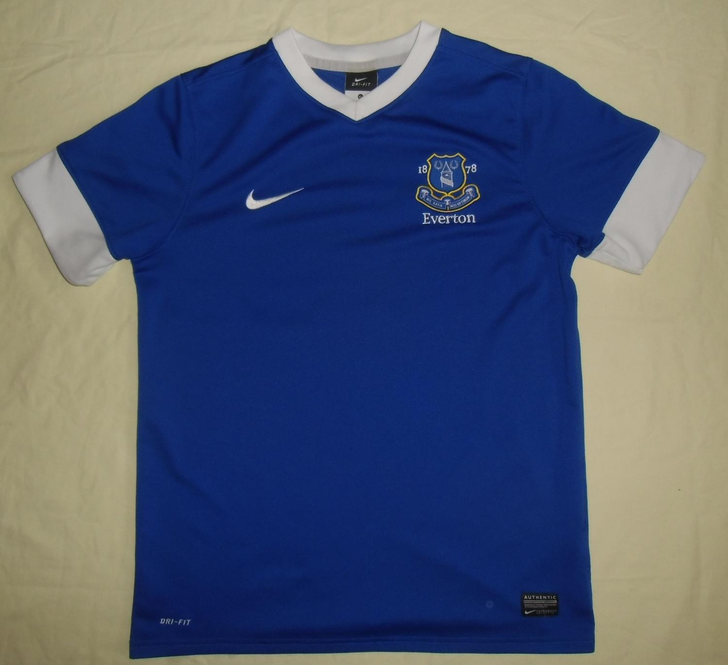 maillot everton fc domicile 2012-2013 rétro