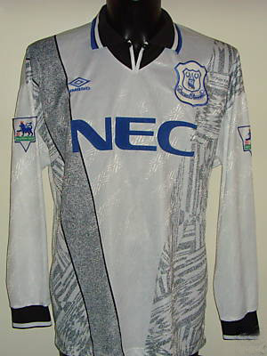 maillot everton fc exterieur 1994-1995 pas cher