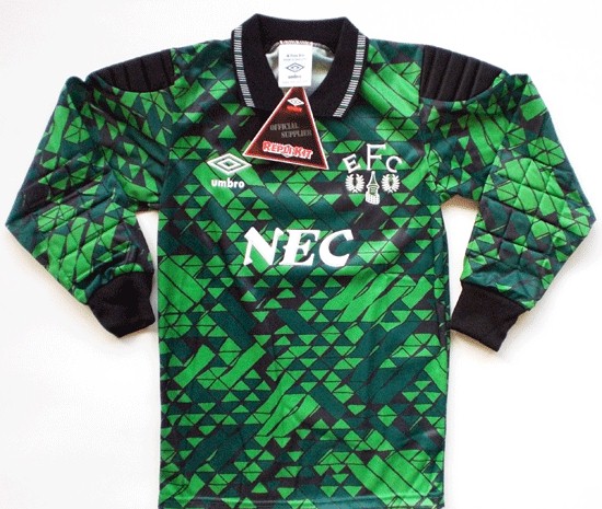 maillot everton fc gardien 1990-1992 pas cher