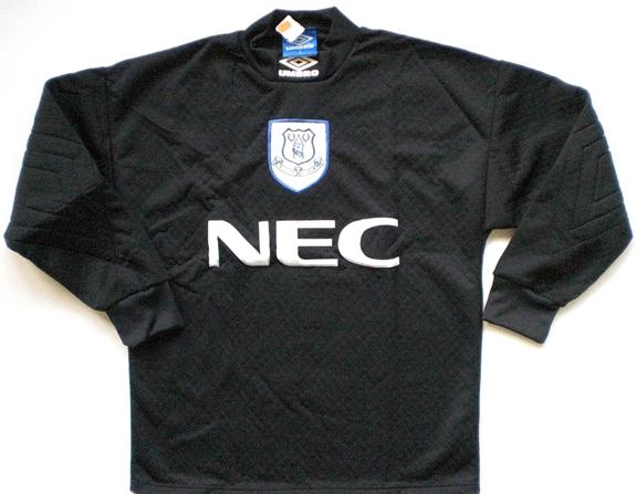 maillot everton fc gardien 1993-1994 rétro