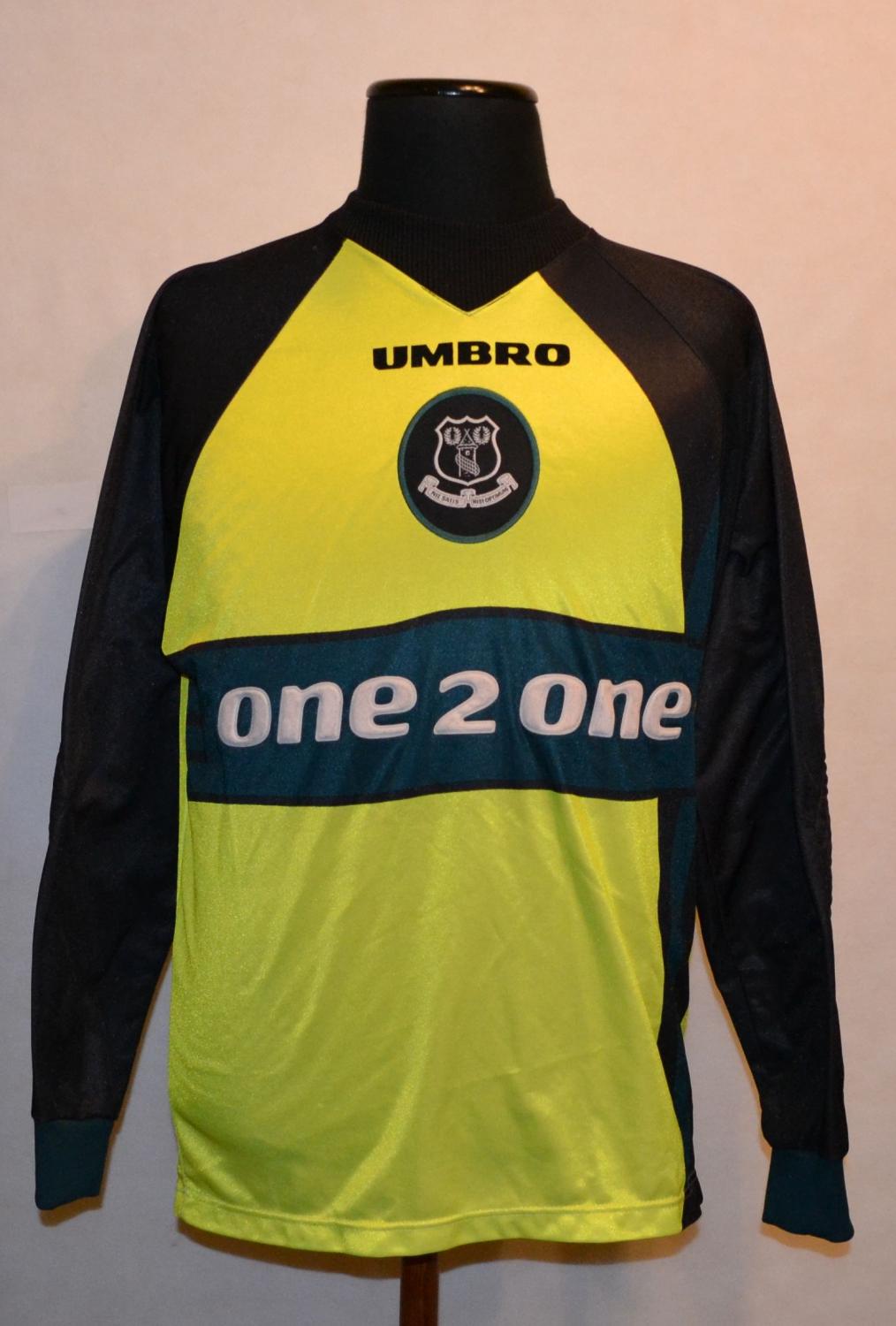 maillot everton fc gardien 1997-1998 pas cher