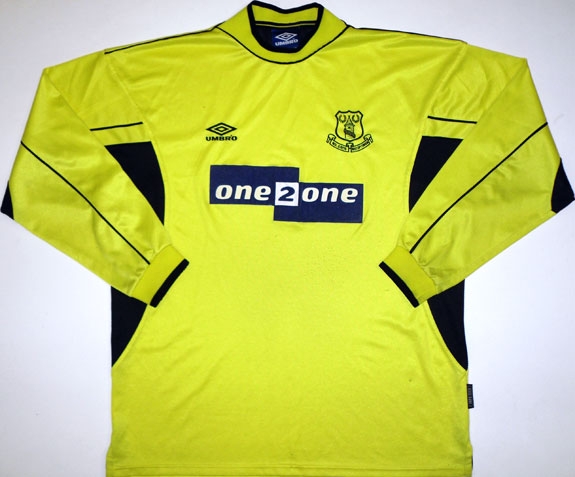 maillot everton fc gardien 1999-2000 pas cher