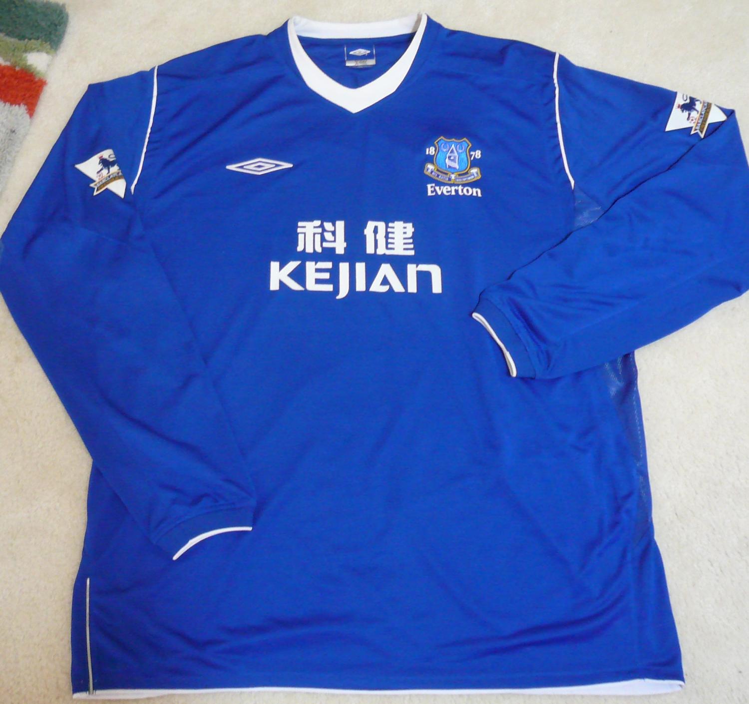 maillot everton fc particulier 2004 rétro