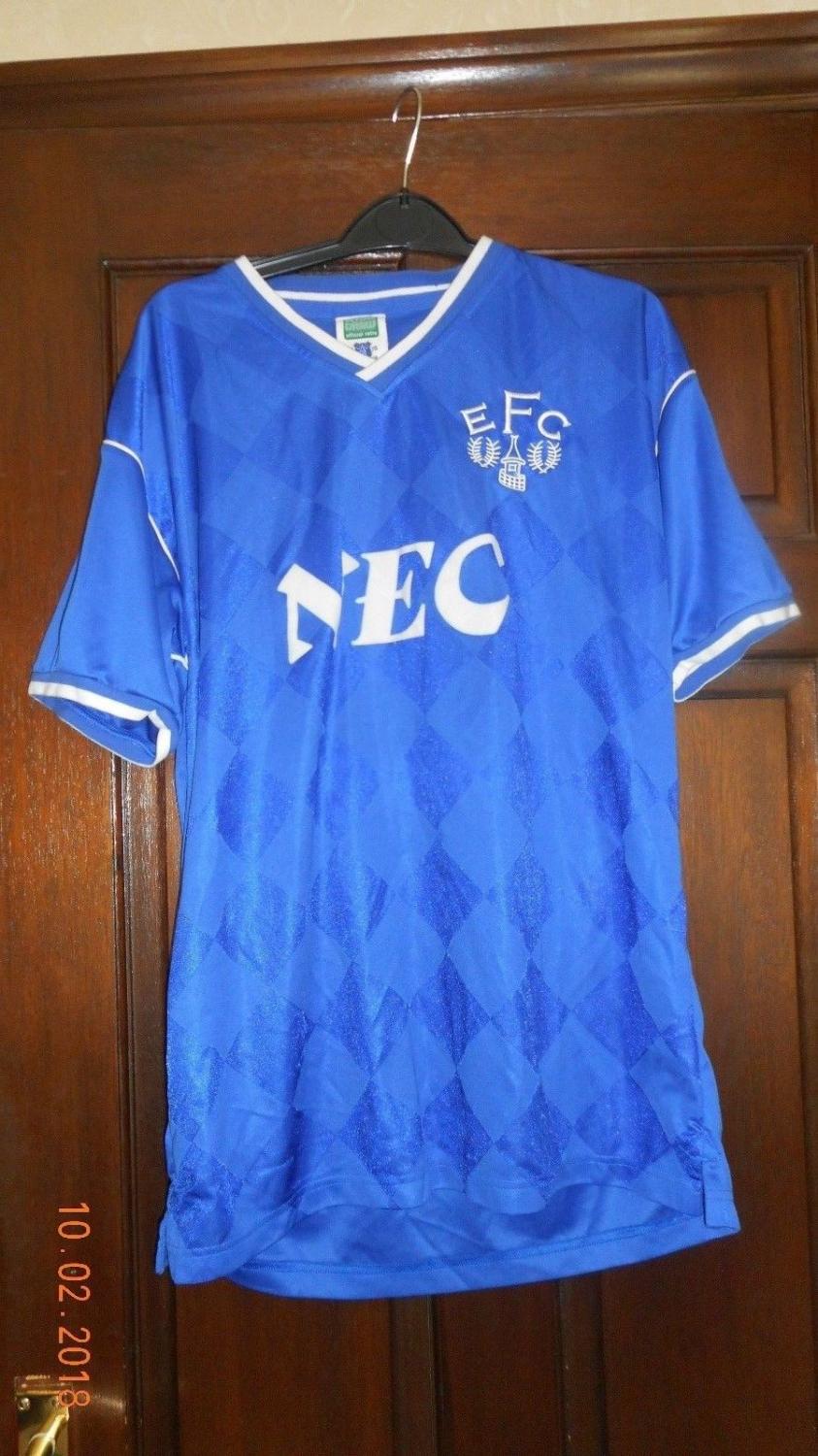 maillot everton fc réplique 1986-1989 pas cher