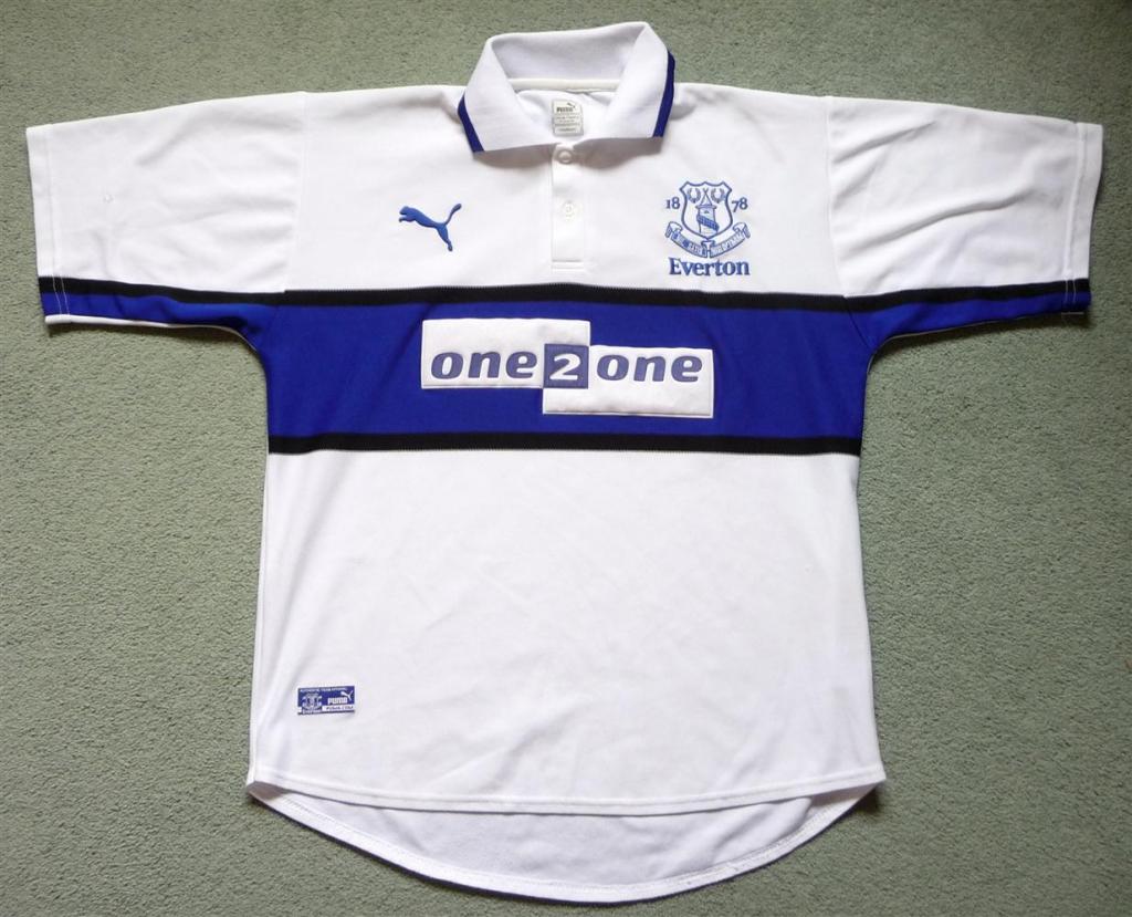 maillot everton fc third 2000-2001 pas cher