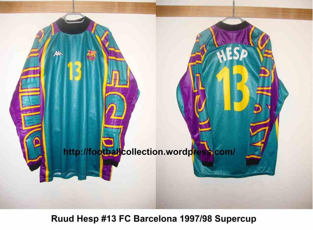 maillot fc barcelone gardien 1997-1998 pas cher