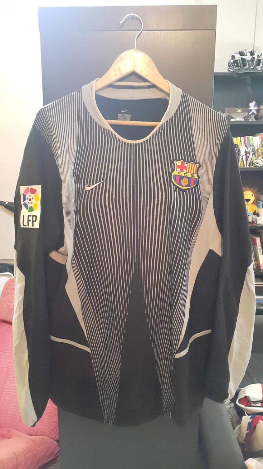 maillot fc barcelone gardien 2003-2004 rétro