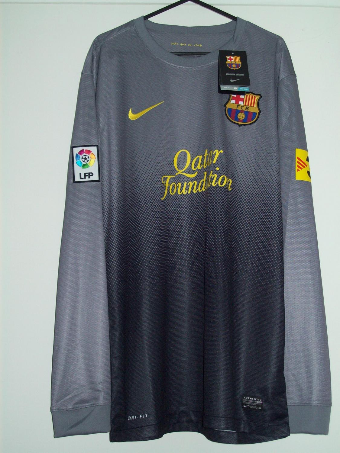 maillot fc barcelone gardien 2012-2013 rétro