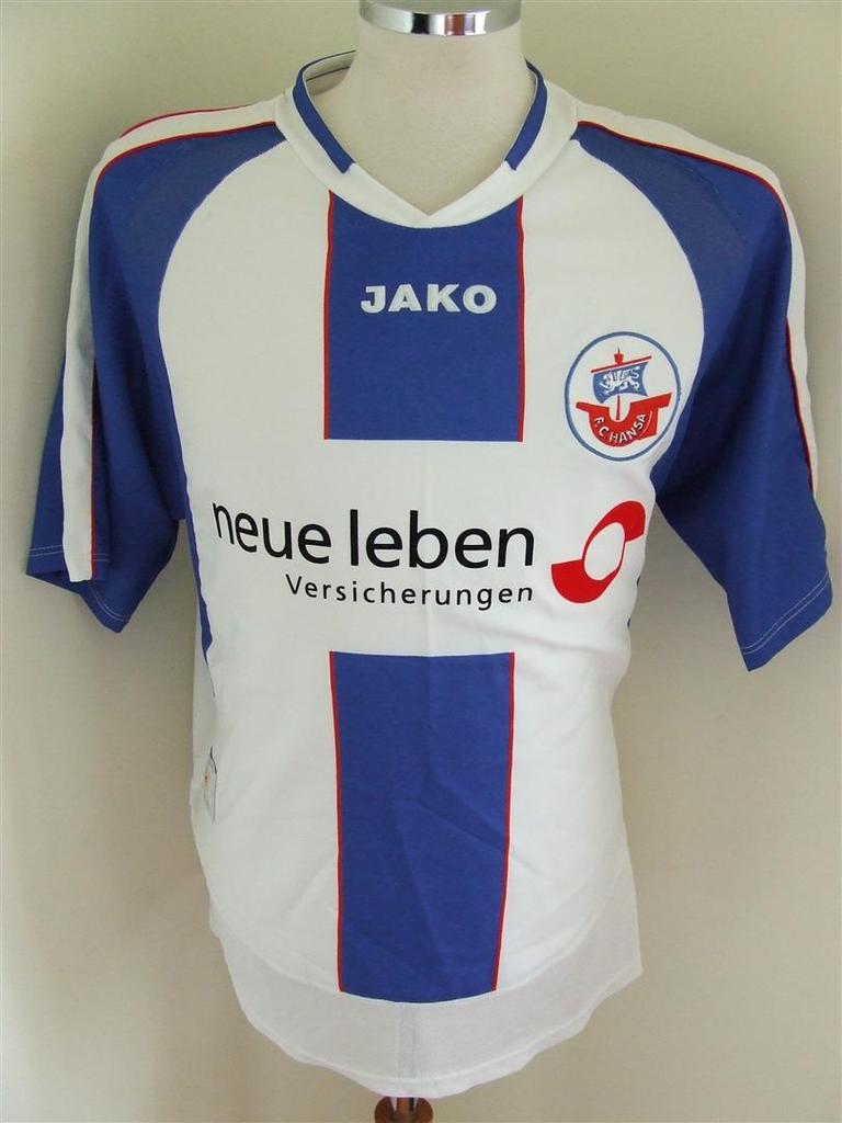 maillot fc hansa rostock domicile 2005-2006 rétro