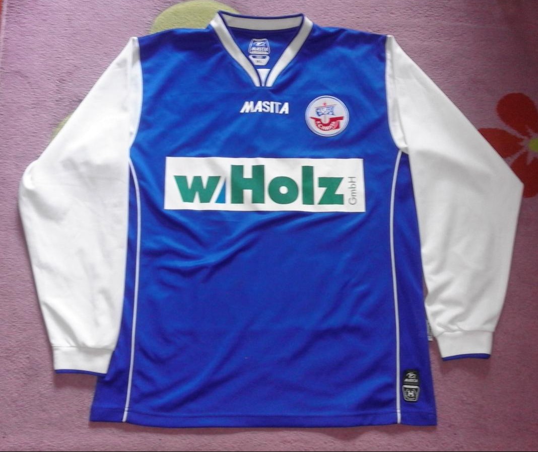 maillot fc hansa rostock réplique 2007-2008 rétro