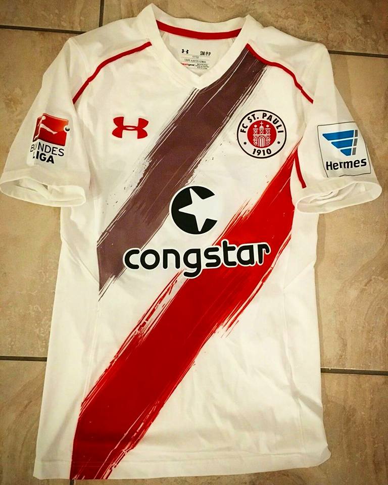 maillot fc sankt pauli exterieur 2016-2017 rétro