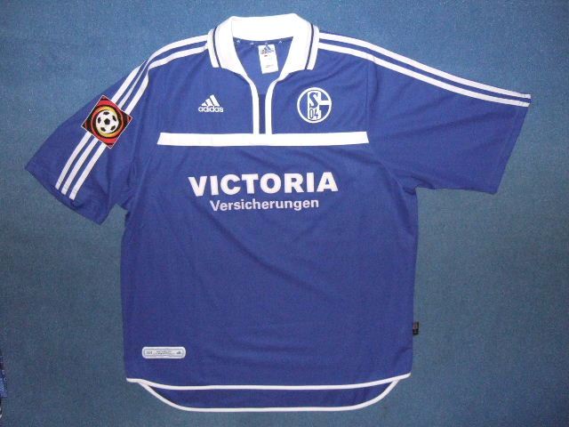 maillot fc schalke 04 domicile 2001-2002 rétro