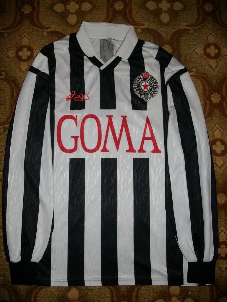 maillot fk partizan domicile 1994-1996 rétro