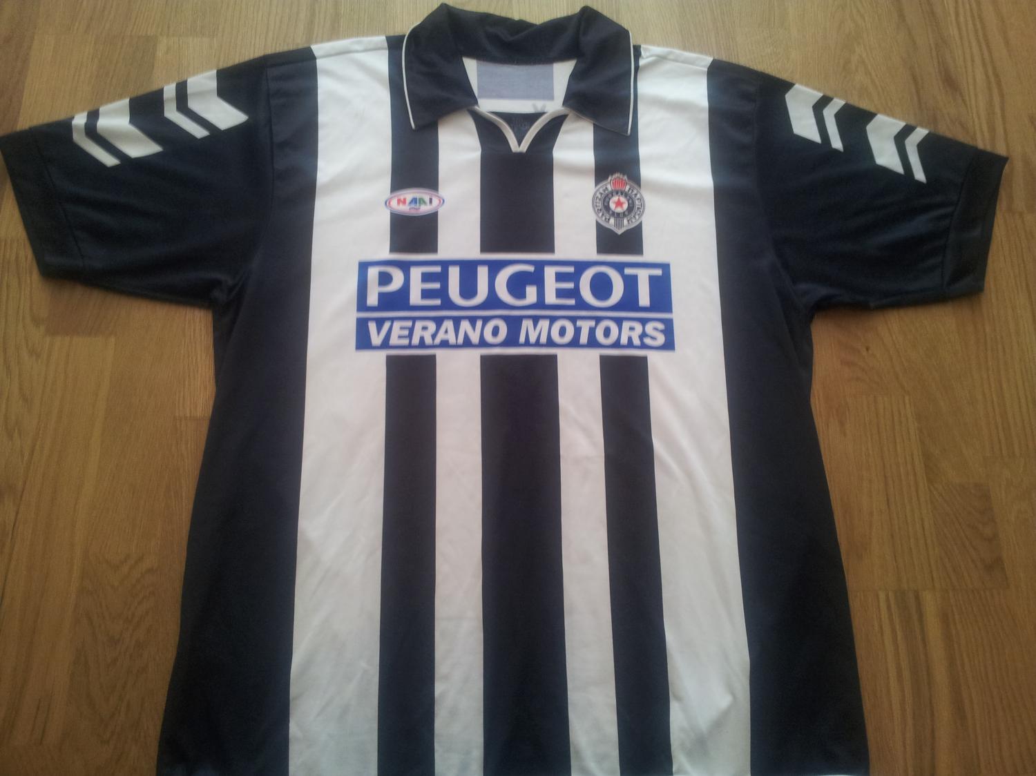 maillot fk partizan domicile 1999-2000 rétro