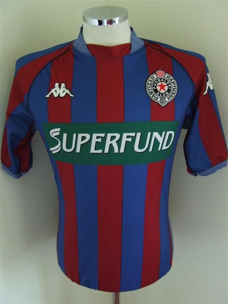 maillot fk partizan exterieur 2005-2006 rétro