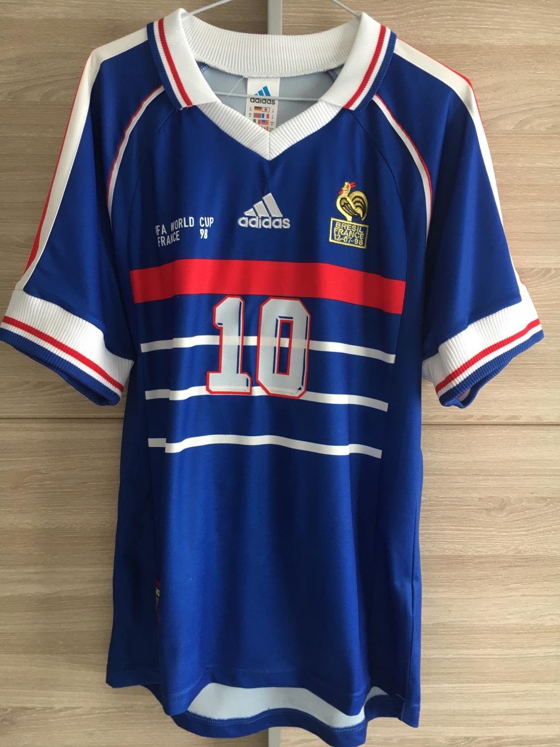 maillot france domicile 1998-1999 rétro