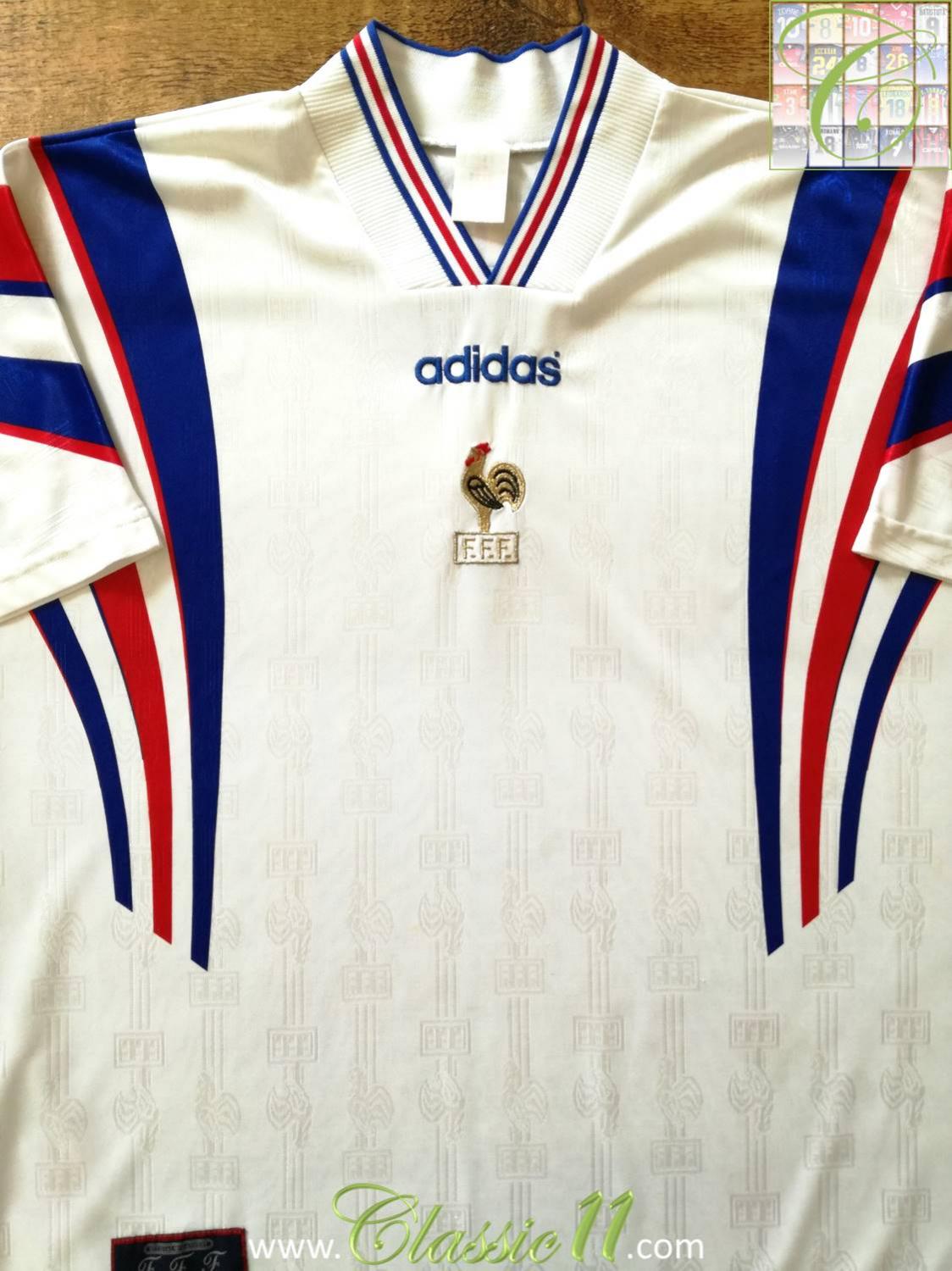 maillot france exterieur 1996-1997 rétro