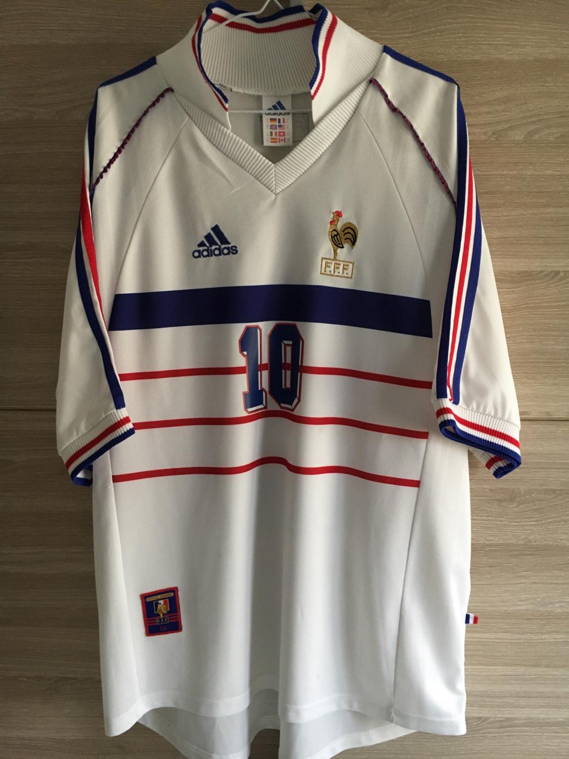 maillot france exterieur 1998-2000 pas cher