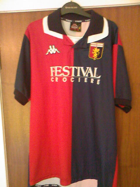 maillot genoa cfc domicile 1999-2000 rétro