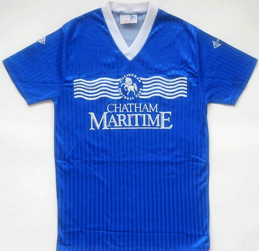 maillot gillingham domicile 1988-1989 rétro