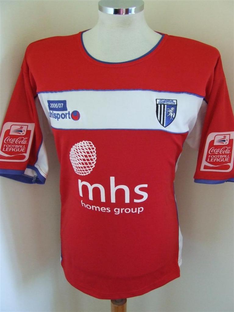 maillot gillingham exterieur 2006-2007 rétro