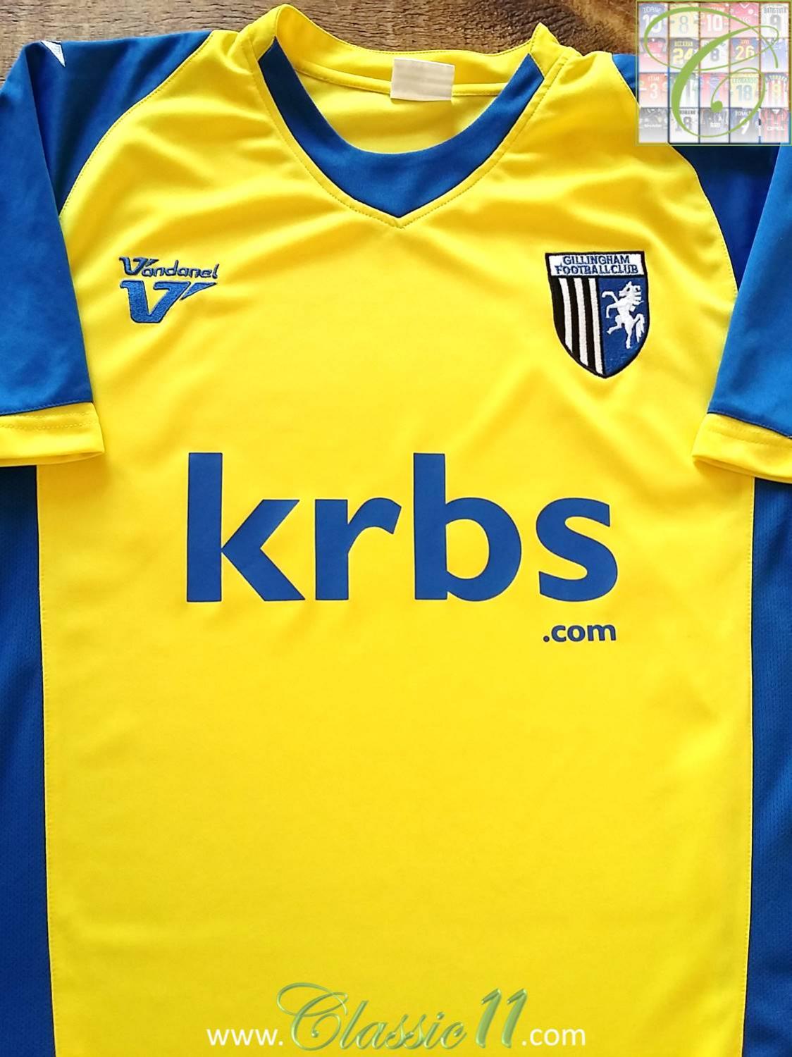 maillot gillingham exterieur 2009-2010 rétro