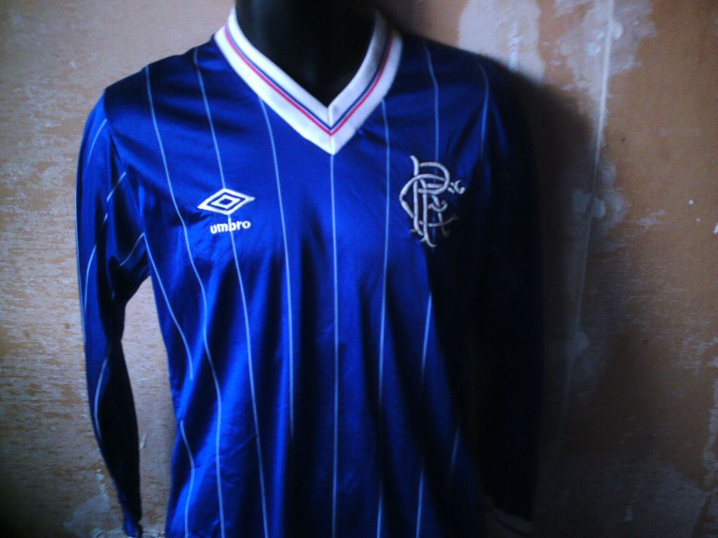 maillot glasgow rangers domicile 1983-1985 rétro