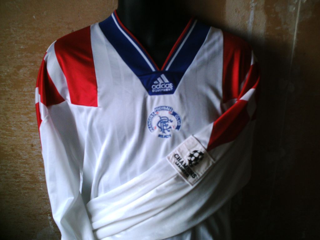 maillot glasgow rangers exterieur 1992-1993 rétro