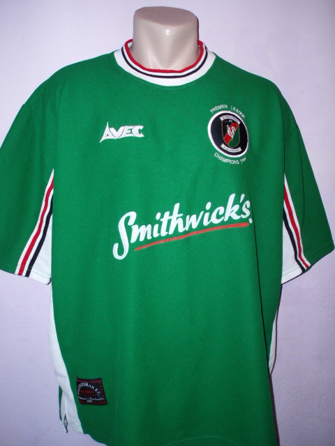 maillot glentoran domicile 1999-2000 pas cher