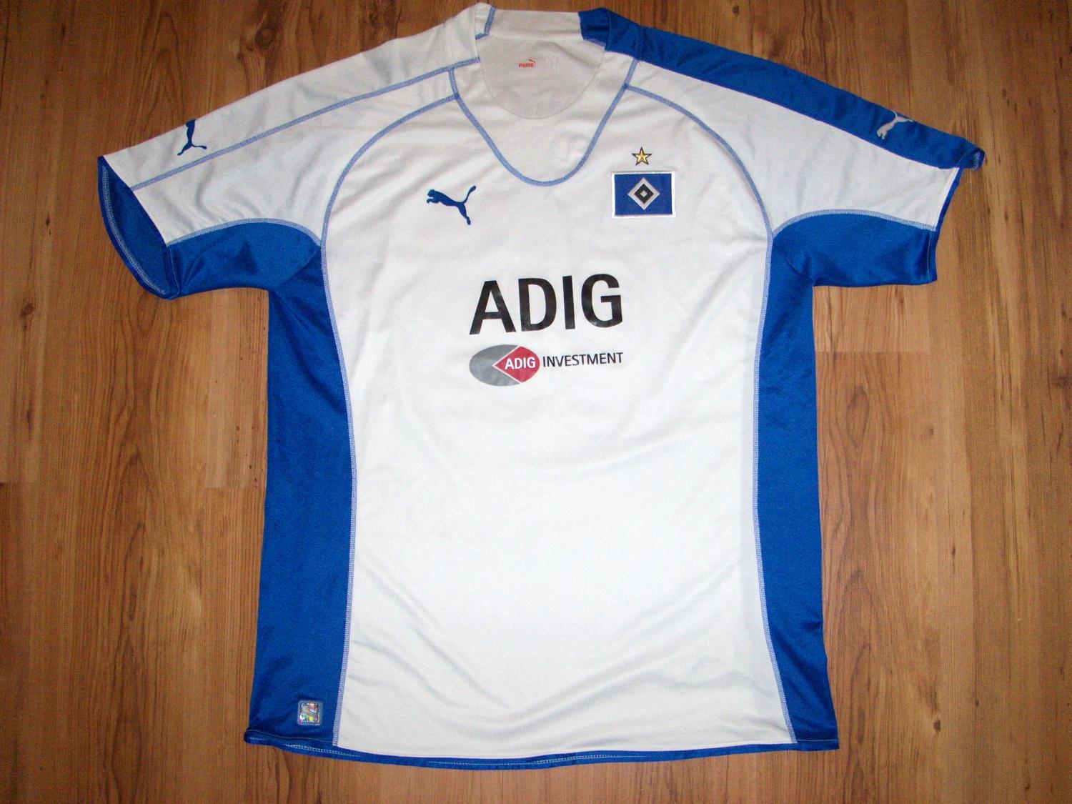 maillot hambourg sv domicile 2005-2006 rétro